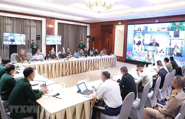 Hội nghị trực tuyến Nhóm quan chức quốc phòng cấp cao ASEAN mở rộng