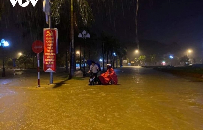 Nhiều thủy điện xả lũ, một số địa phương ở Nghệ An đã ngập