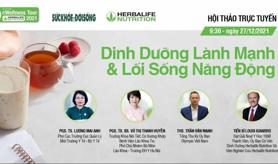 Herbalife Việt Nam với Chương trình hành trình sức khỏe trực tuyến về dinh dưỡng lành mạnh và lối sống năng động