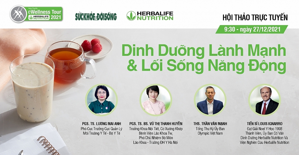 Herbalife Việt Nam với Chương trình hành trình sức khỏe trực tuyến về dinh dưỡng lành mạnh và lối sống năng động