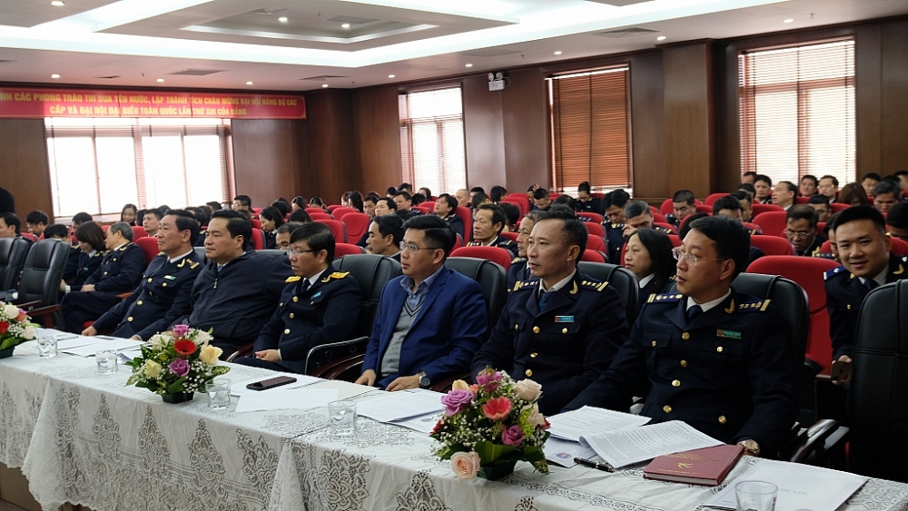 CBCC Cục Hải quan Bắc Ninh và khách mời dự hội nghị tổng kết đơn vị. Ảnh: N.Linh
