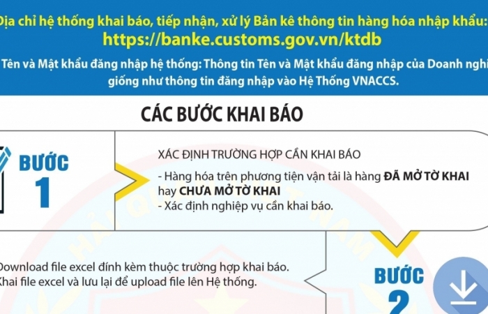 infographics cac buoc khai bao ban ke thong tin hang hoa nhap khau tren he thong dien tu