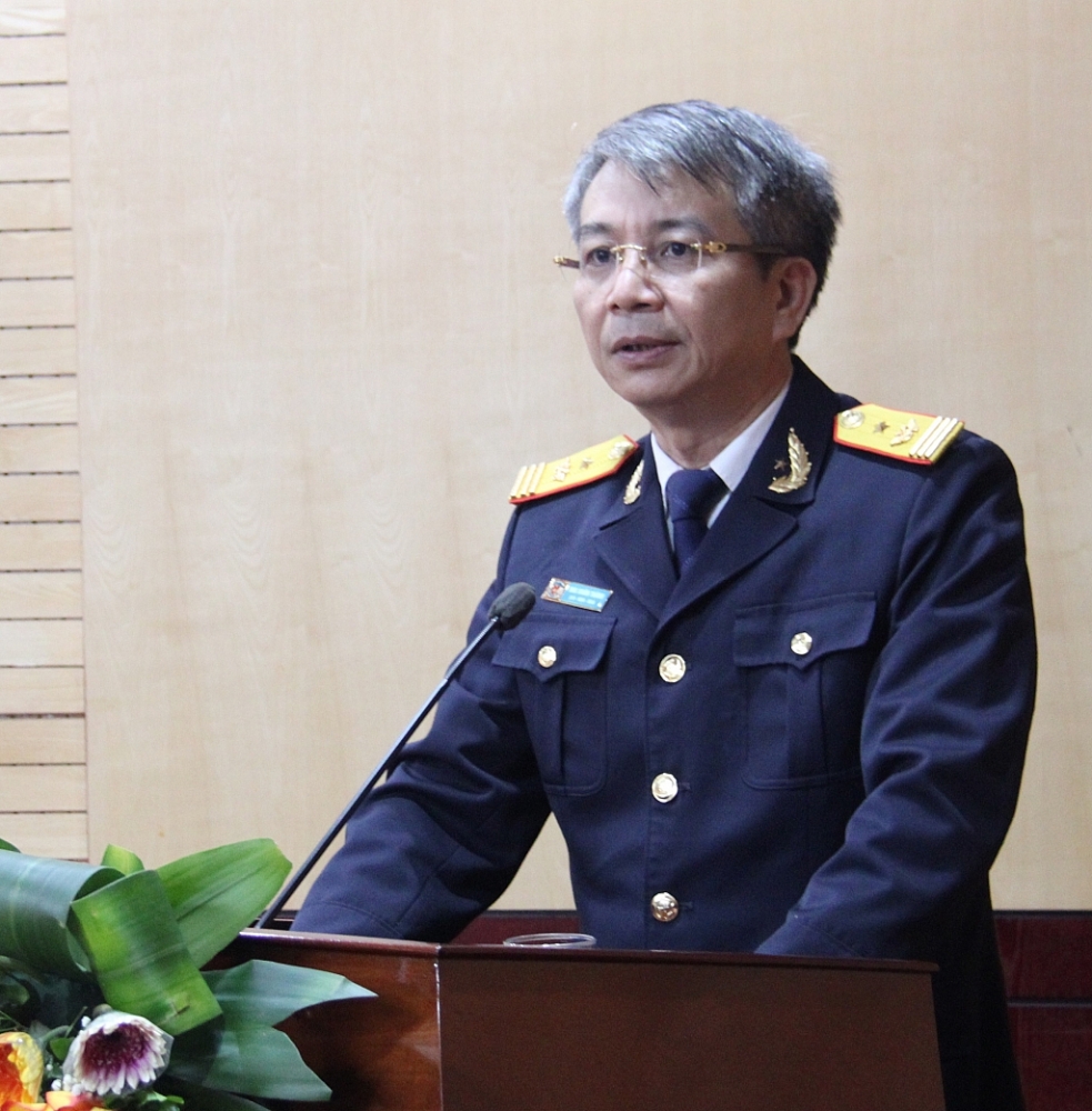 Phó Tổng cục trưởng Tổng cục Hải quan Mai Xuân Thành đánh giá cao kết quả triển khai công tác năm 2022 của Cục Giám sát quản lý về hải quan.