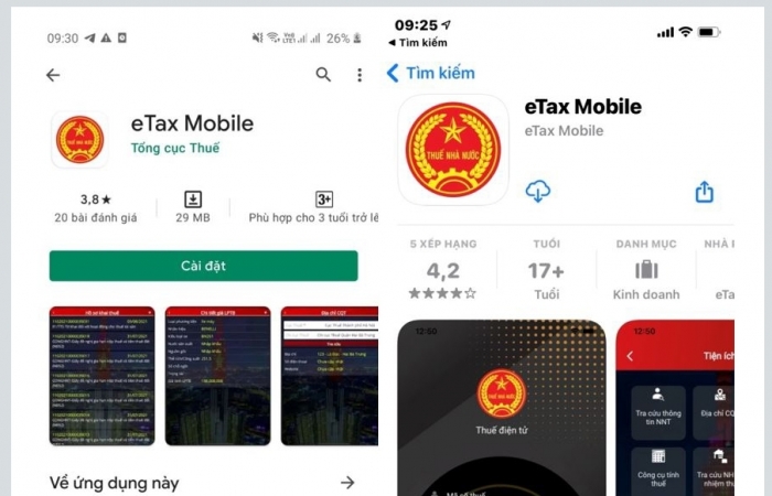 Tổng cục Thuế chính thức giới thiệu ứng dụng eTax trên thiết bị di động