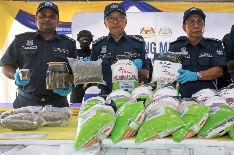 Hải quan Malaysia triệt phá vụ buôn lậu 245 kg ketamine