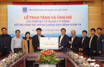 Tập đoàn Dầu khí Việt Nam tặng 5 tỉ đồng phòng chống dịch Covid-19