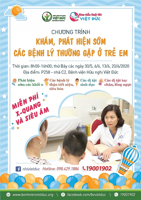 kham phat hien som cac benh ly thuong gap o tre em