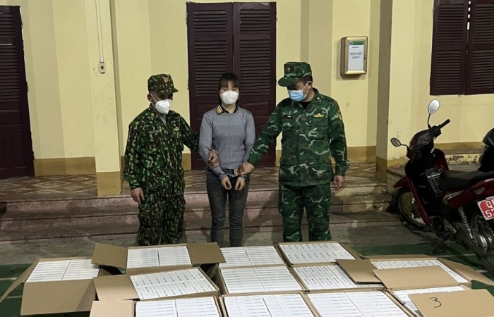 Biên phòng Lạng Sơn thu giữ 7.500 bộ kit test nhanh Covid-19