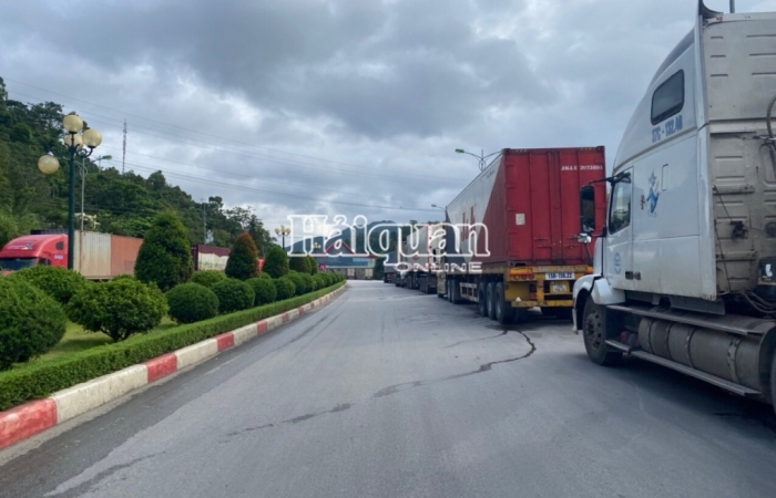 Trung Quốc tạm dừng thông quan hàng tại cửa khẩu Tân Thanh (Lạng Sơn) để kiểm tra công tác phòng chống dịch