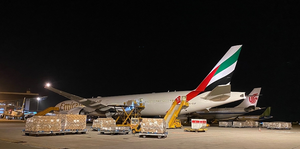 Hoạt động vận chuyển hàng hóa của Emirates SkyCargo.