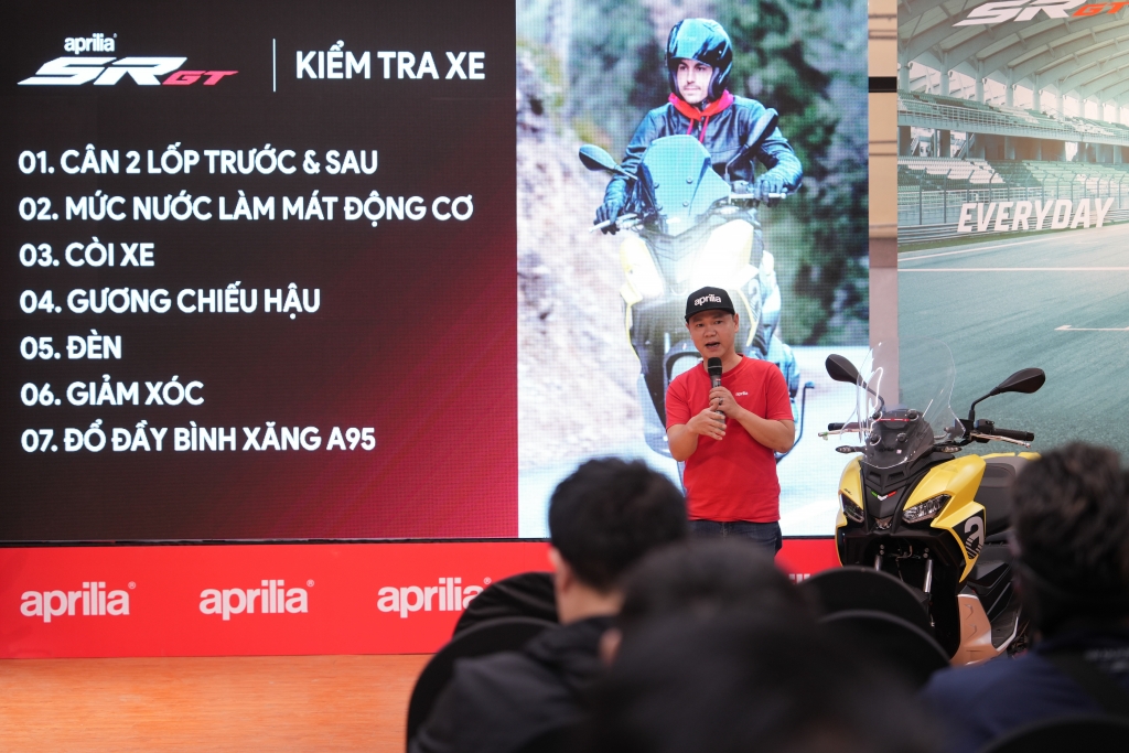 Piaggio Việt Nam tổ chức các sự kiện cho khách hàng của Aprilia