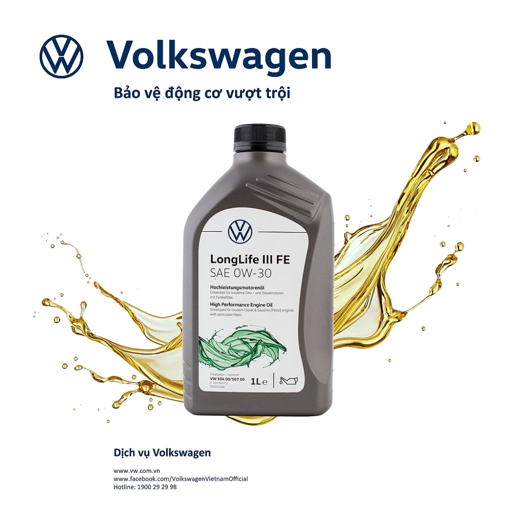 Volkswagen Việt Nam ra mắt dòng nhớt chính hãng hoàn toàn mới