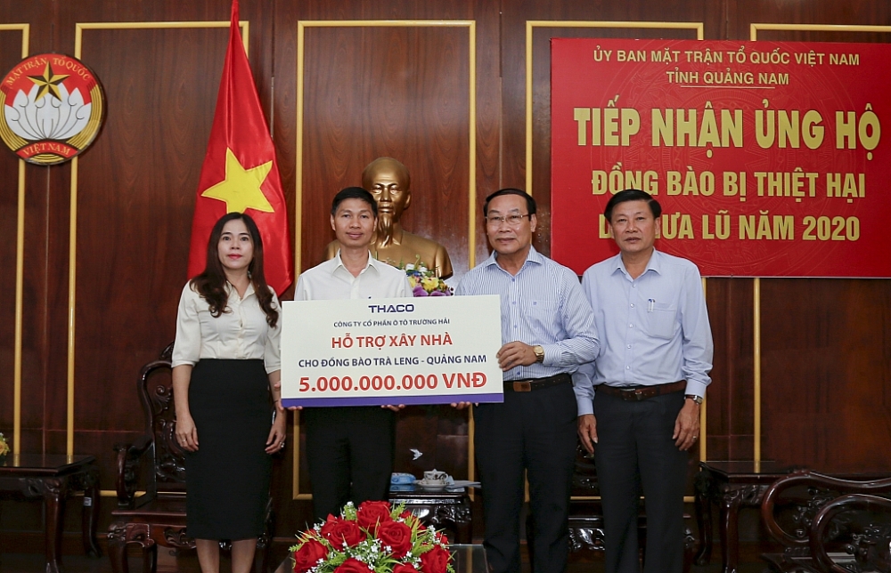 THACO hỗ trợ xây lại ngôi làng cho đồng bào Trà Leng ( Quảng Nam)