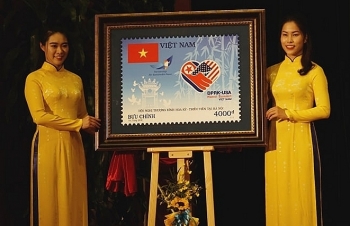 Cận cảnh bộ tem đặc biệt chào mừng Hội nghị thượng đỉnh Hoa Kỳ-Triều Tiên