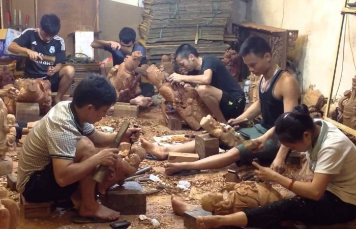 Loạt làng nghề gỗ “đình đám” tìm đường xuất khẩu