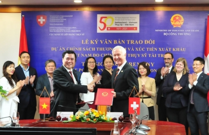 Thụy Sỹ tài trợ hơn 130 tỷ đồng nâng cao năng lực xuất khẩu cho Việt Nam