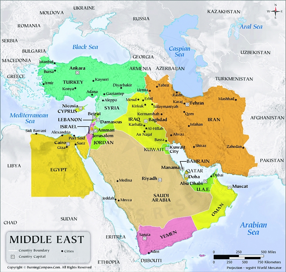Trung Đông - tiêu điểm đối với các cường quốc của thế giới