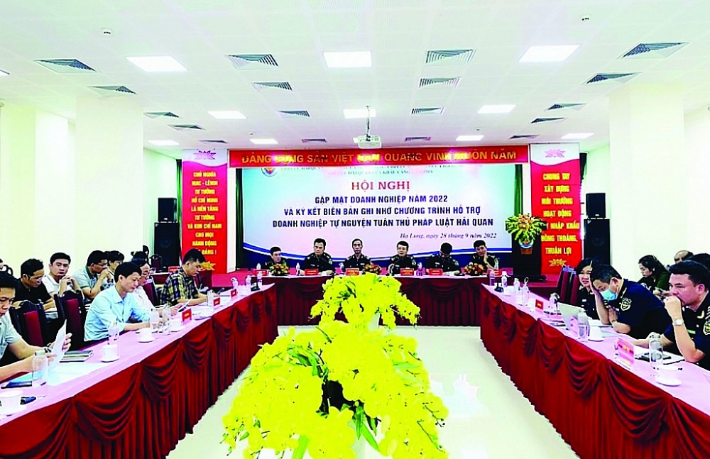 Cục Hải quan Quảng Ninh tổ chức gặp mặt doanh nghiệp năm 2022 (diễn ra ngày 28/9/2022).  Ảnh: Nguyễn Hòa
