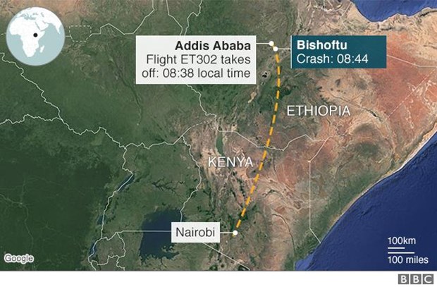 ethiopian airlines xac nhan toan bo 157 nguoi tren may bay thiet mang