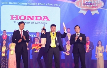 Honda Việt Nam nhận giải thưởng Rồng Vàng năm 2019
