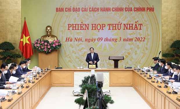 Thu tuong Pham Minh Chinh chu tri hop Ban chi dao cai cach hanh chinh hinh anh 1