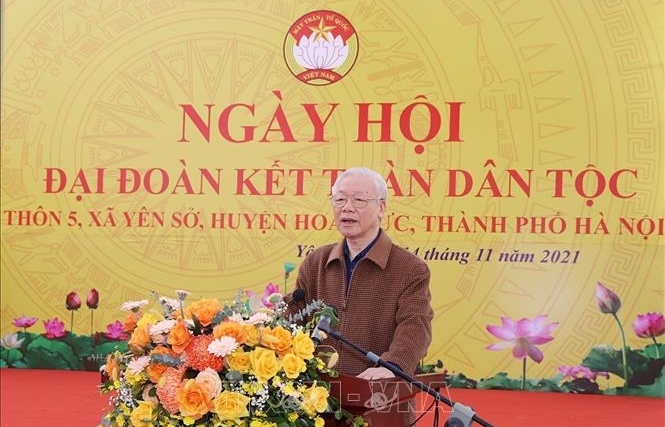 toan van phat bieu cua tong bi thu nguyen phu trong tai ngay hoi dai doan ket toan dan